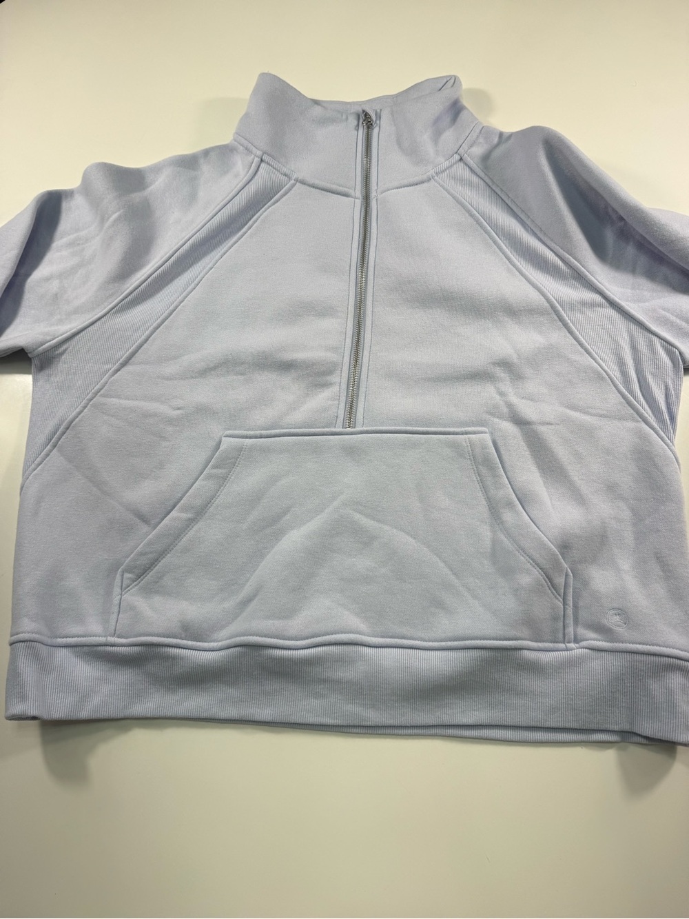 Danskin Lilac Half-Zip Kangaroo Pocket Sweatshirt - Picture 7 of 8